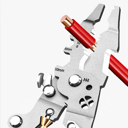 Multifunctional Foldable Wire Stripping Scissors with Electrical Test