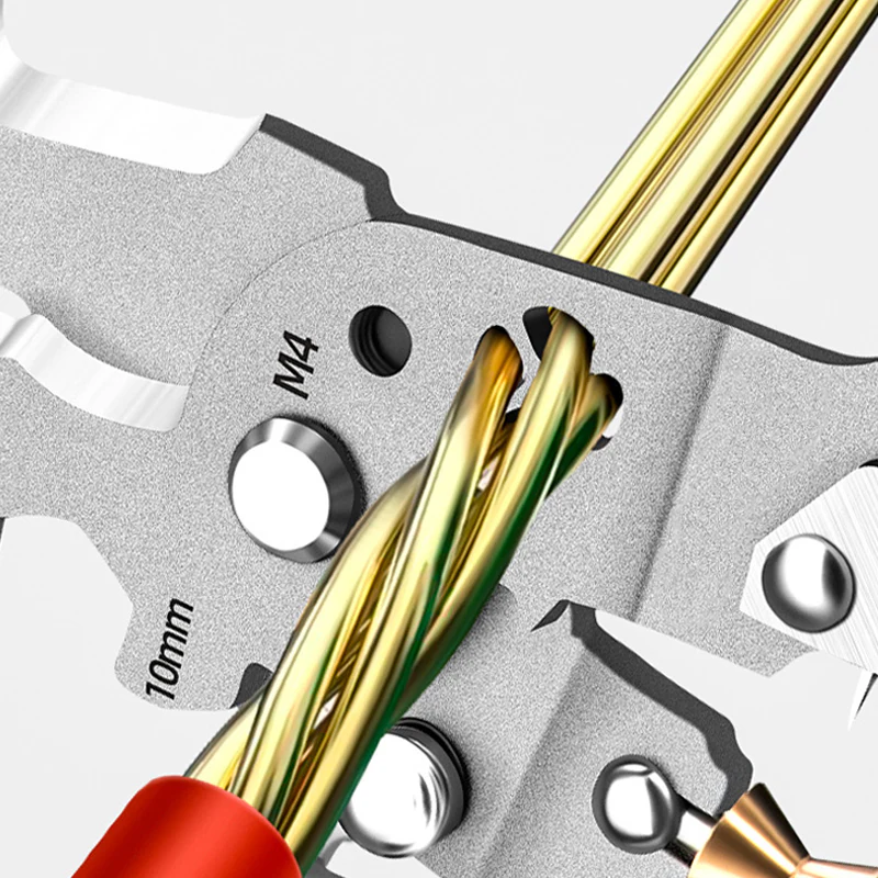 Multifunctional Foldable Wire Stripping Scissors with Electrical Test