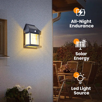 🎁 50% OFF! 💡 SOLAR WALL LIGHT - Motion Sensor & Weatherproof, Automatic Dusk to Dawn Operation, Easy Installation for Garden and Pathway 🌟🛒